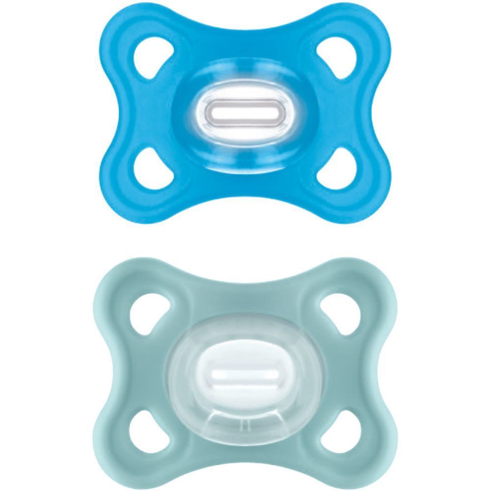 Lot de 2 sucettes Comfort en silicone Bleu (2-6 mois) (Mam) - Couverture