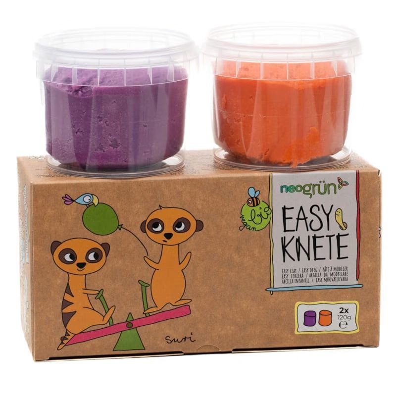 Set de pâte à modeler orange et vio (Neogrün) - Couverture