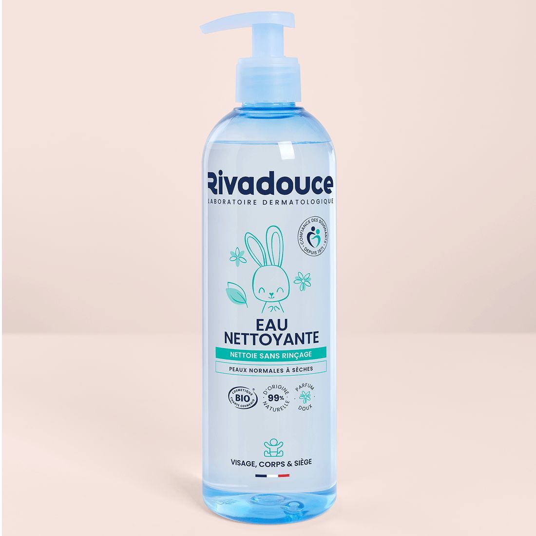 Eau Nettoyante Bébé 500ml - Toilette & change - Peaux sensibles - Certifié bio et 99% d'ingrédients d'origine naturelle - Rivadouce (rivadouce) - Couverture