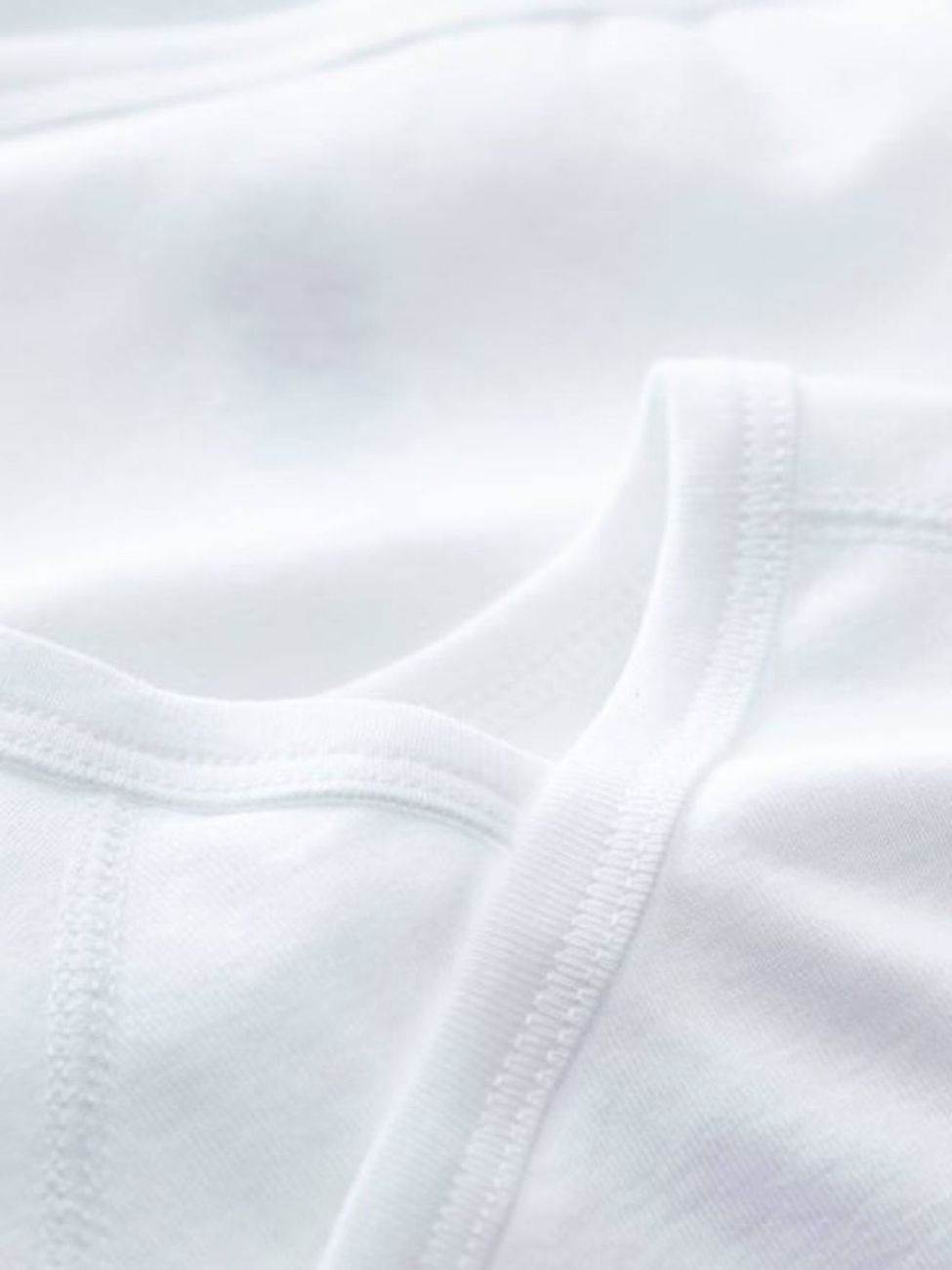 Lot de 2 bodies croisés manches longues bébé naissance en coton bio blanc (Petit Bateau) - Image 2