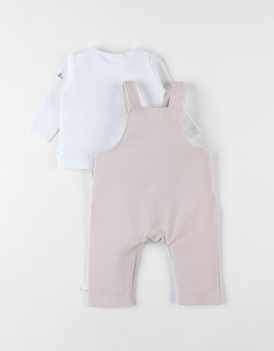 Ensemble salopette + t-shirt, éléphant (Noukie's) - Image 3