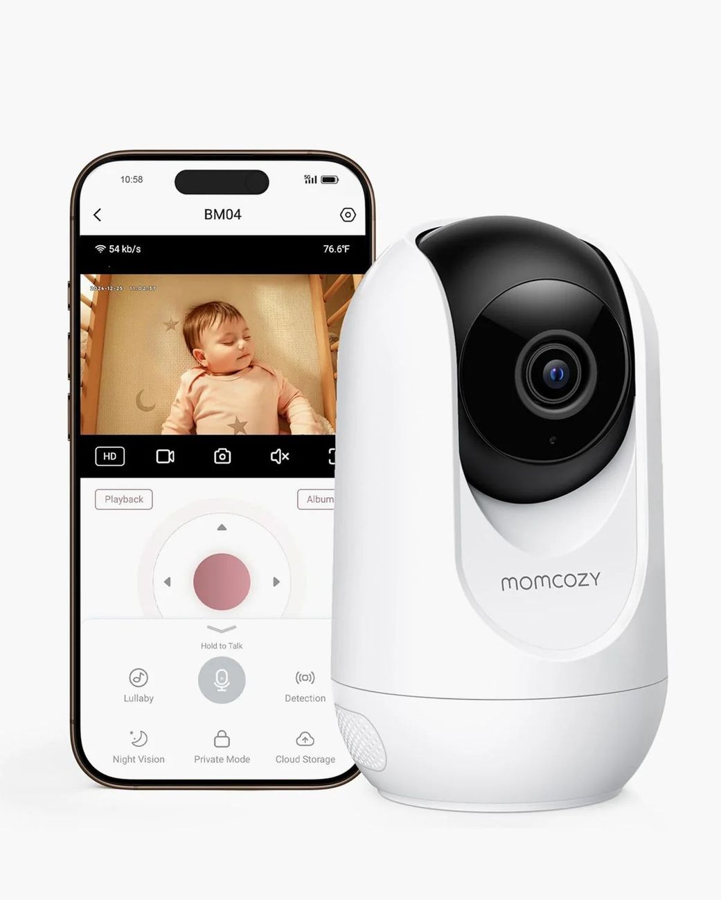 Caméra Full HD 1080p pour Baby Monitor BM04 (Momcozy) - Couverture
