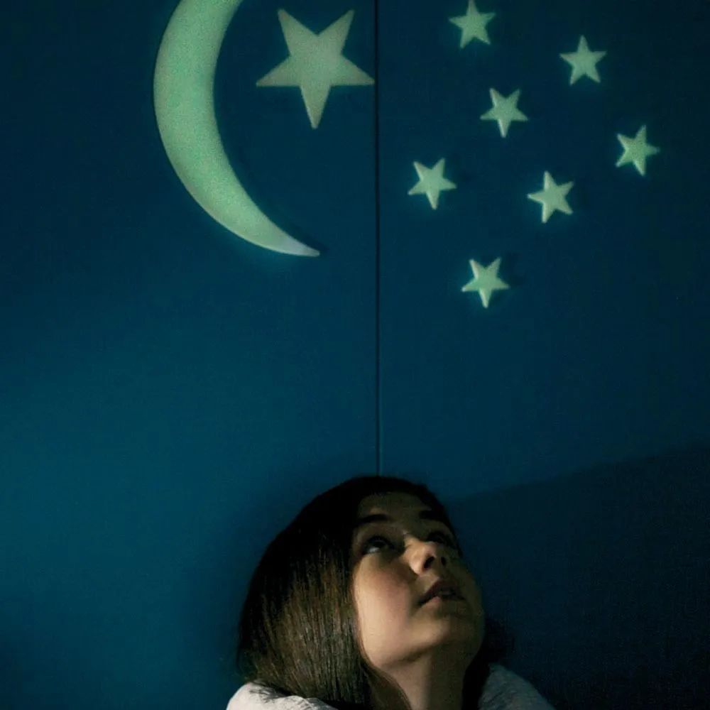 4M - Pack autocollants Phosphorescents - Lune et étoiles (4M) - Image 1
