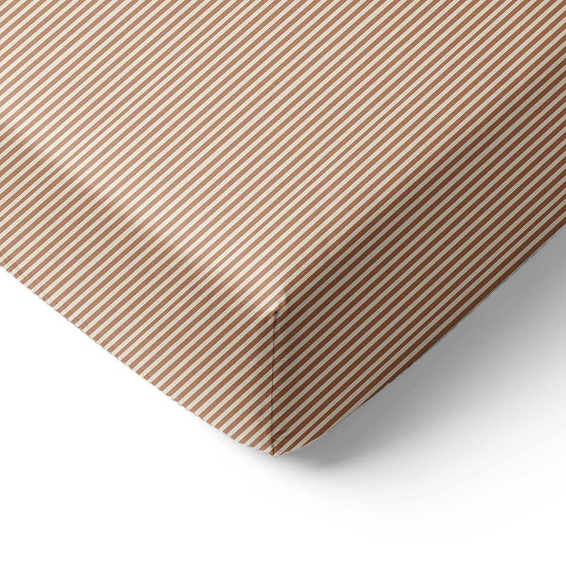 Petite Amélie | Drap-housse bébé | Coton biologique GOTS | Beige et Caramel | 70x140 cm pour matelas de 16 cm d'épaisseur (Petite Amélie) - Image 1