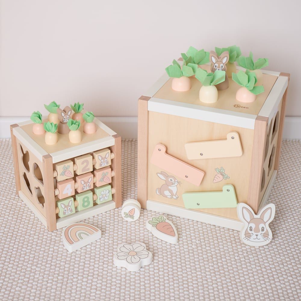 Cube d'activité lapin XXL en bois FSC® (Bieco) - Image 3