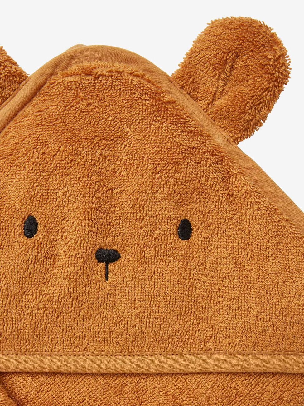 Cape de bain + gant de toilette BIO* caramel (Vertbaudet) - Image 1