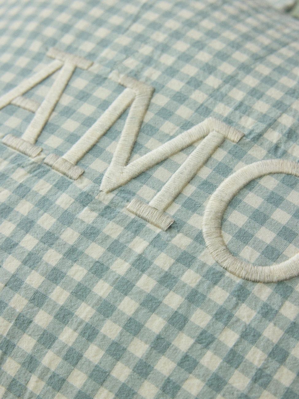 Coussin "Amour" imprimé vichy (Cyrillus) - Image 1