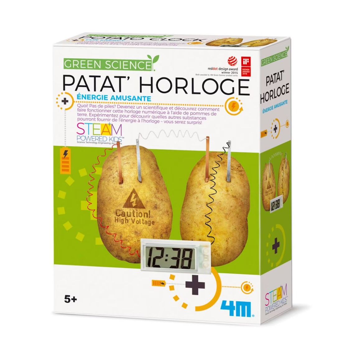 Kit Scientifique – Une Horloge Digitale Alimentée Par Des Légumes Multicolor (4M) - Couverture
