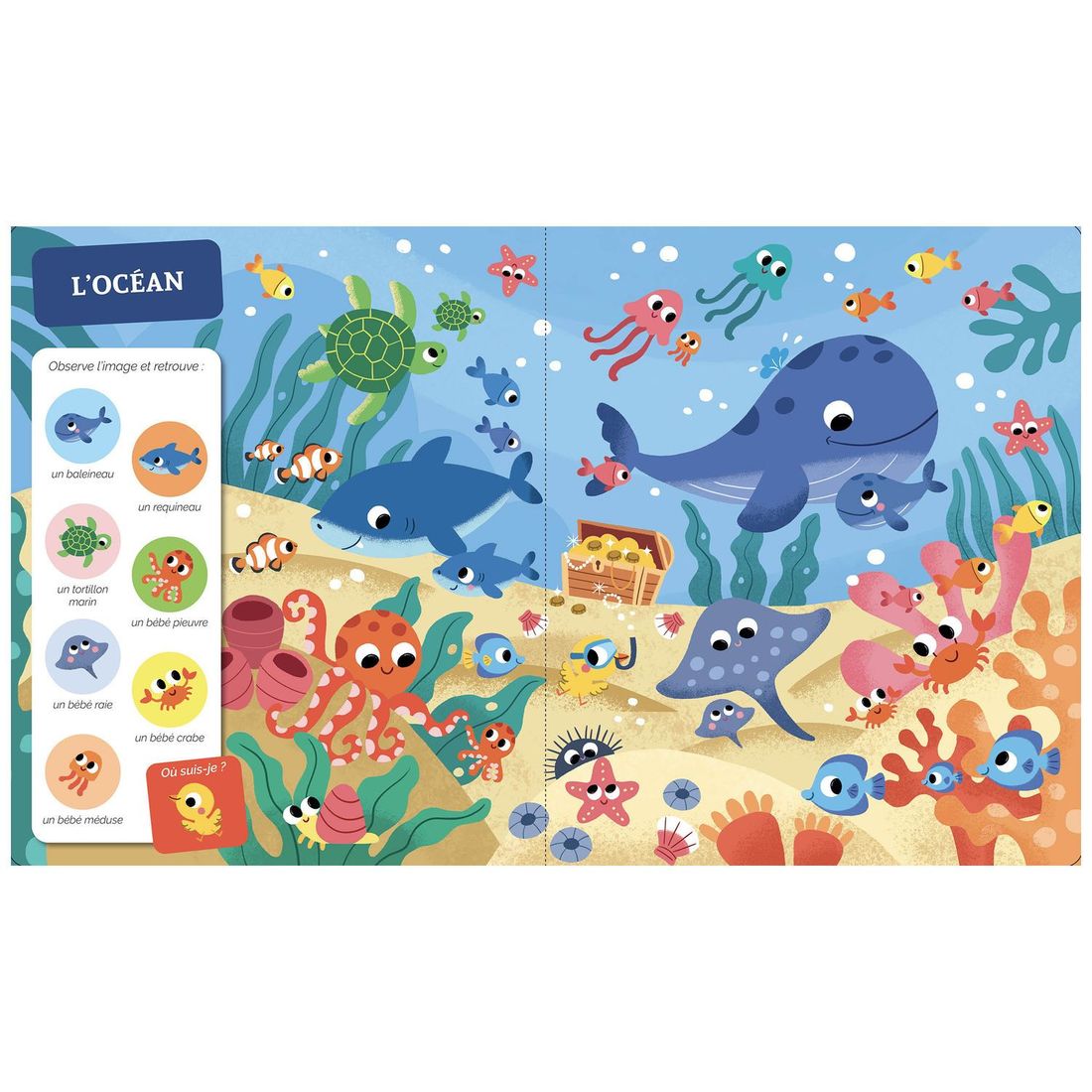 Livre Cherche et trouve des touts-petits Les bébés animaux (Auzou Editions) - Image 1