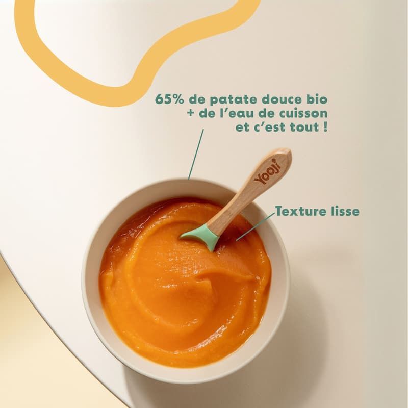 Purée lisse de Patate douce bio (Yooji) - Image 2