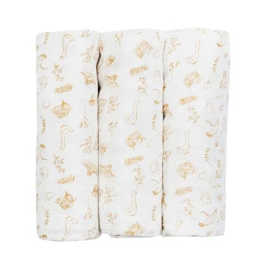 Lot de 3 langes en coton (Trois Kilos Sept) - Couverture