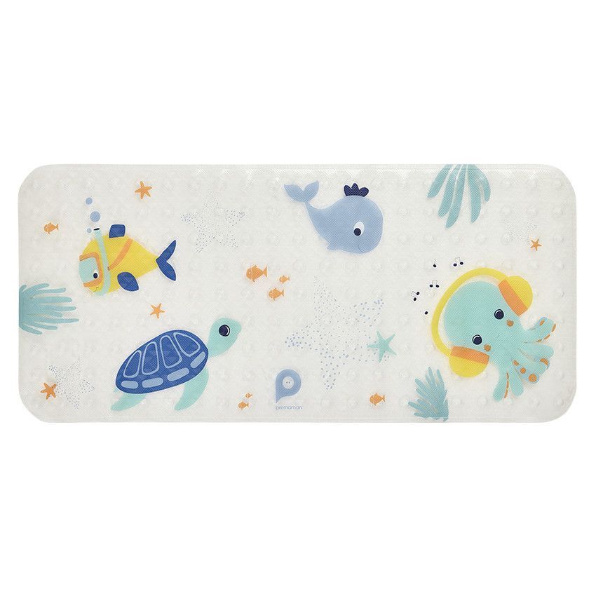 Tapis de bain XXL 40x90 cm Aloha 2.0 - Transparent (Prémaman) - Image 1