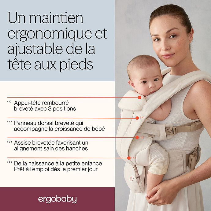 Porte-bébe Omni Deluxe Lin - Naturel (Ergobaby) - Image 6