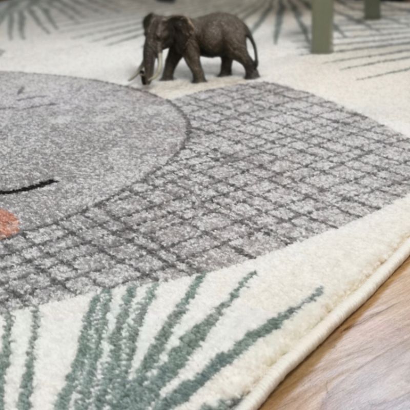 Tapis rectangulaire éléphant Junko (120 x 170 cm) (Nattiot) - Image 5