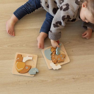 Lot de 2 puzzles bébé en bois (Trois Kilos Sept) - Image 2