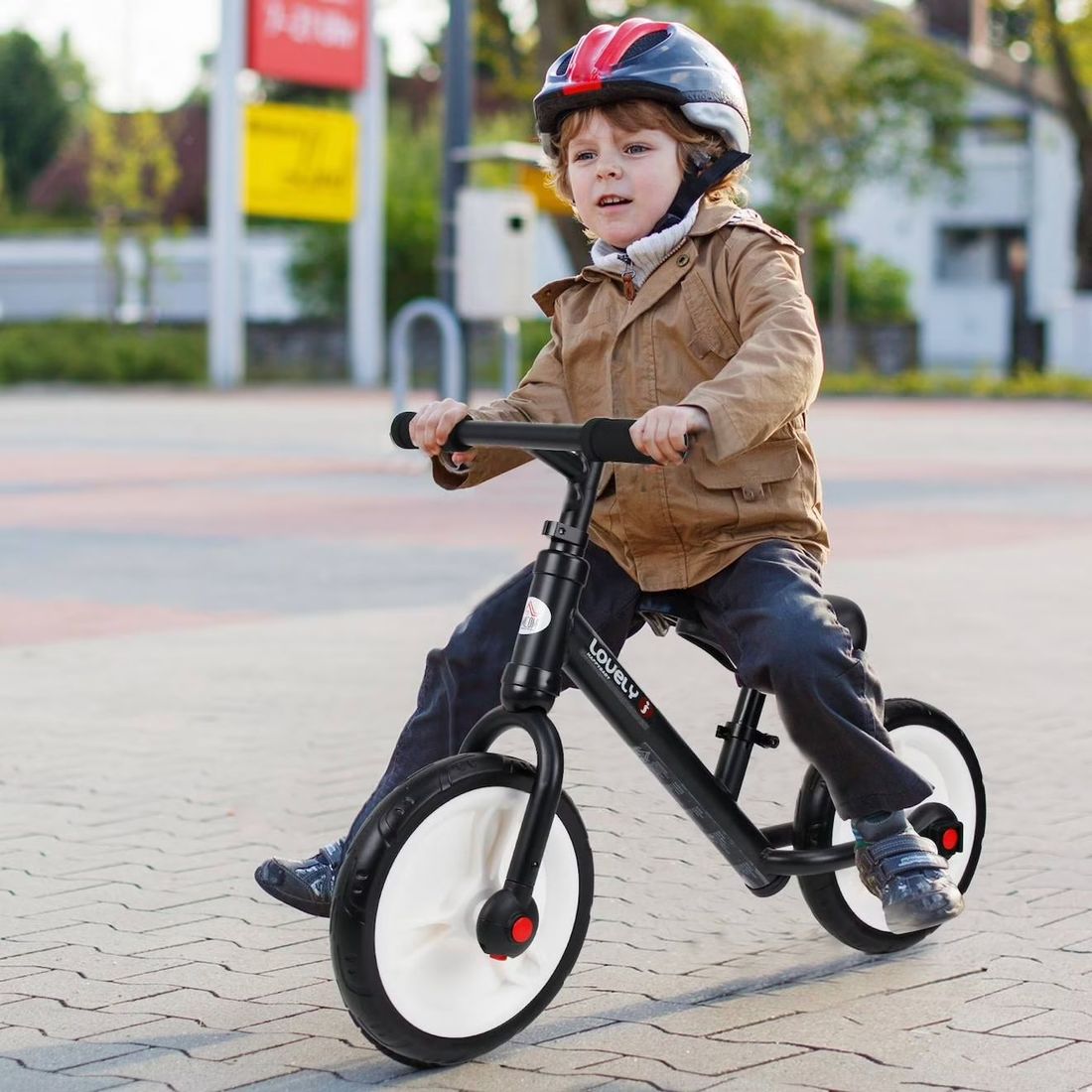 Vélo Enfant Draisienne 2 En 1 Roulettes Pédales Amovibles Hauteur Selle Réglable Noir (Homcom) - Image 2
