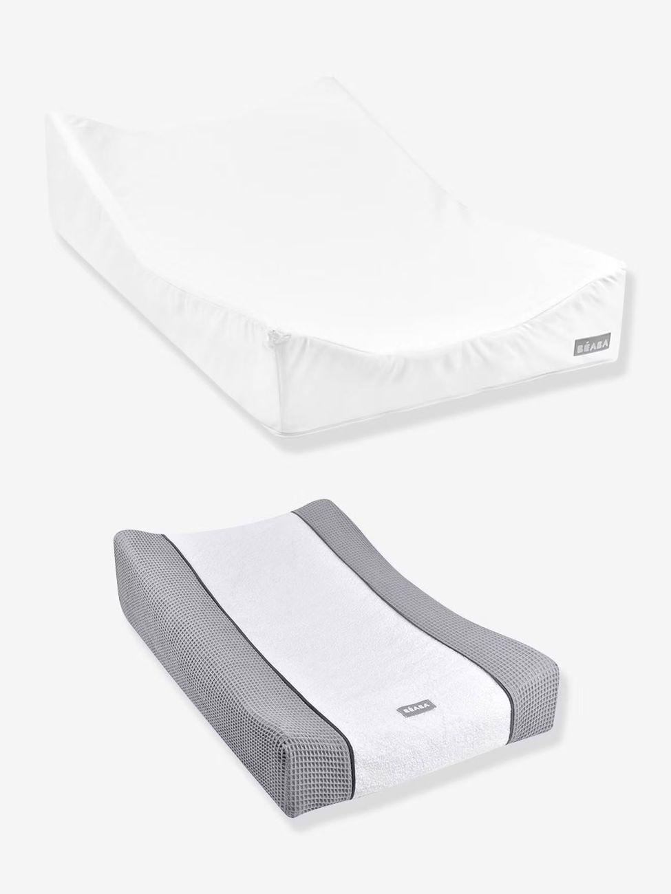 Matelas à langer et drap-housse de protection + drap-housse Sofalange certifiés Oekotex blanc (Béaba) - Couverture