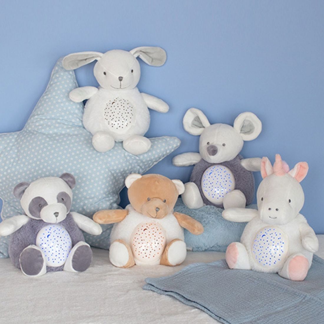 Peluche veilleuse musicale Ours (20 cm) (Doudou Et Compagnie) - Image 1