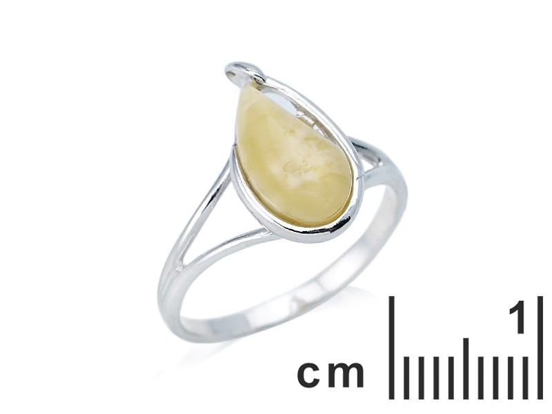Bague argent ambre (LaMaisonDelAmbre) - Image 1