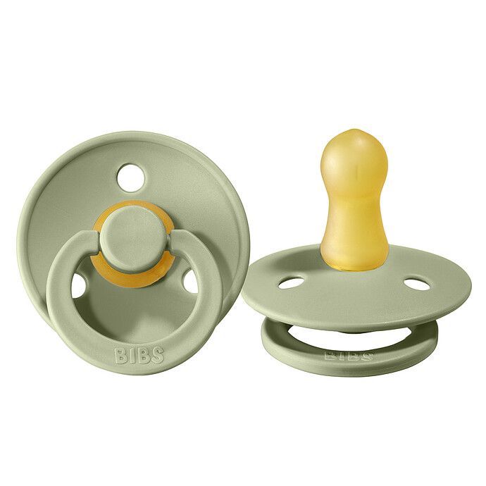 Lot de 2 Sucettes Rondes Colour Sage & Hunter Green - 0/6 Mois (Bibs) - Image 3