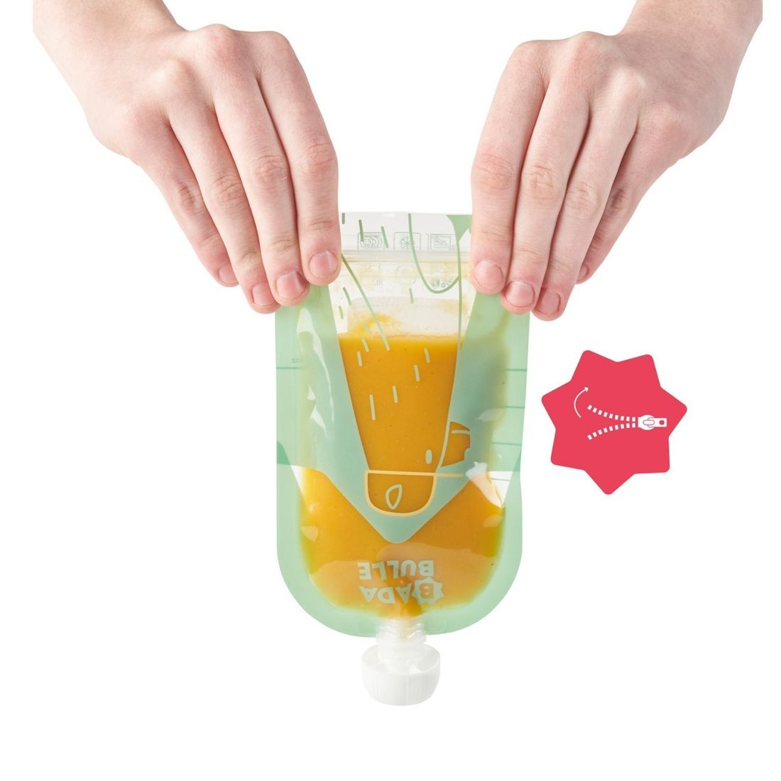 Lot de 15 gourdes réutilisables (150 ml) (Badabulle) - Image 6