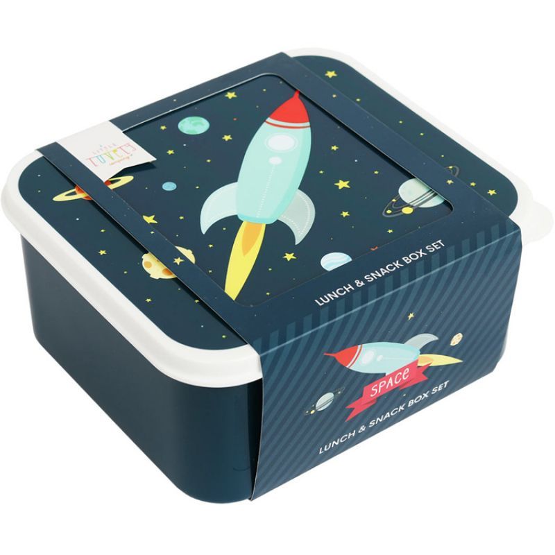 Lot de 4 boîtes à goûter Espace (A Little Lovely Company) - Image 9