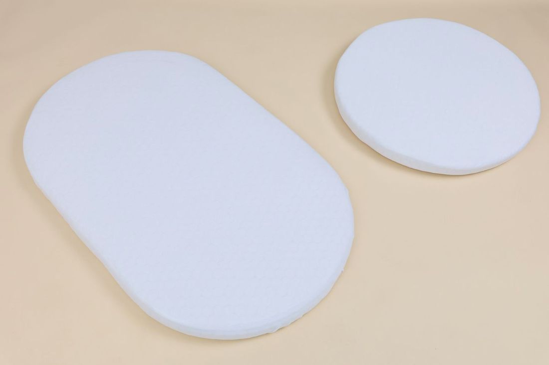 - Lot de 2 Draps Housses pour berceau évolutif ovale - Blanc - Blanc (Mon Lit Cabane) - Couverture