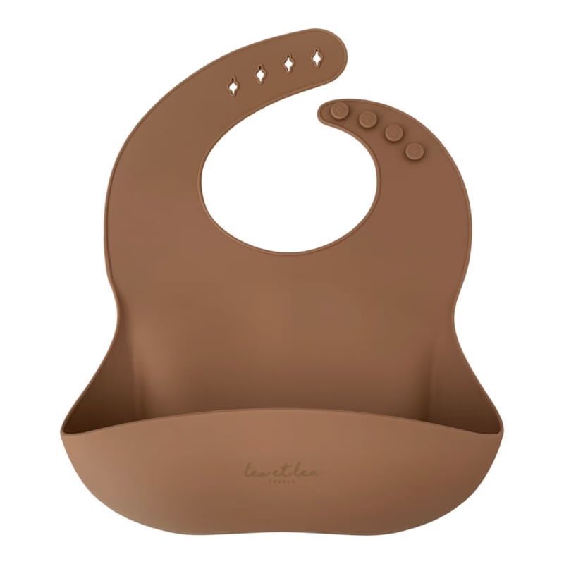 Bavoir en silicone marron (Léo et Léa France) - Couverture