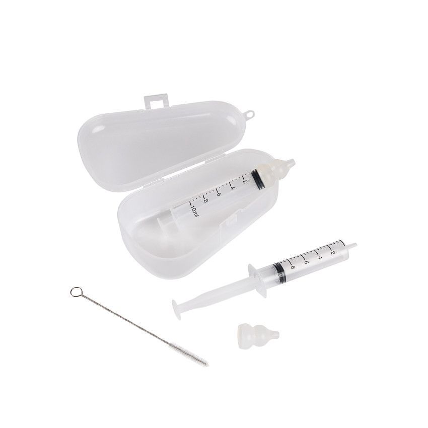 Set mouche bébé 2 seringues + goupillon + boîte de rangement - Transparent (Prémaman) - Image 3