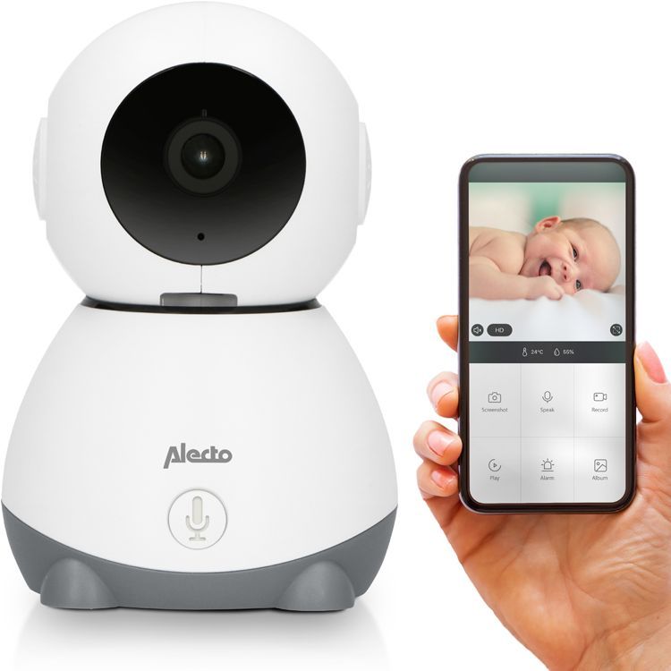 Babyphone Wifi avec caméra Smartbaby blanc et gris (Alecto) - Image 6