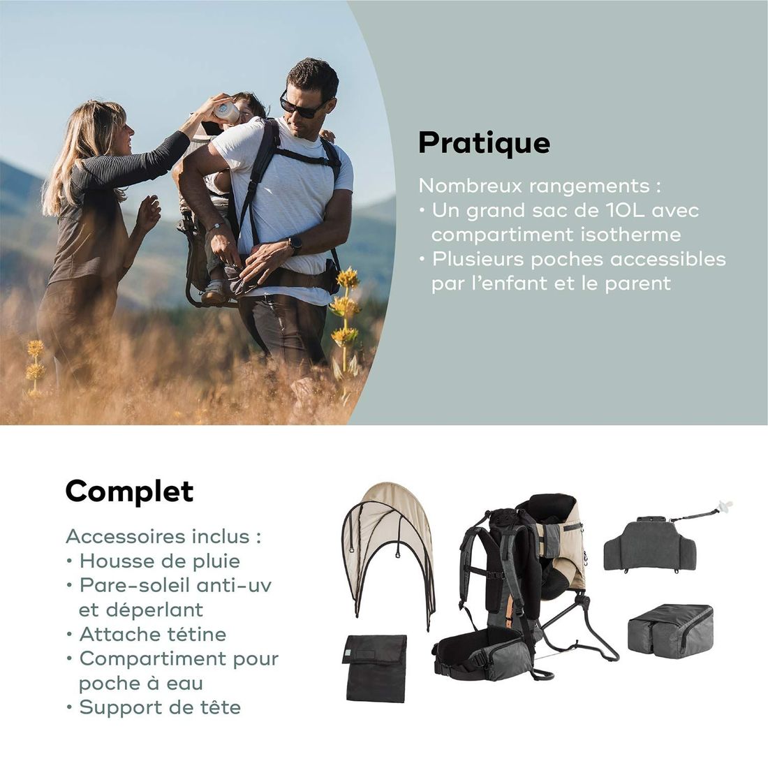 Porte-bébé Randonnée Moov & Hike + (Babymoov) - Image 6