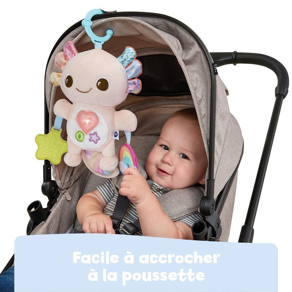 Peluche interactive Eliott Bébé Axolotl musical (VTech) - Image 3