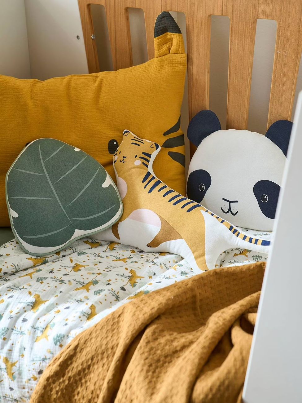 Lot de 3 coussins animaux HANOÏ écru (Vertbaudet) - Couverture