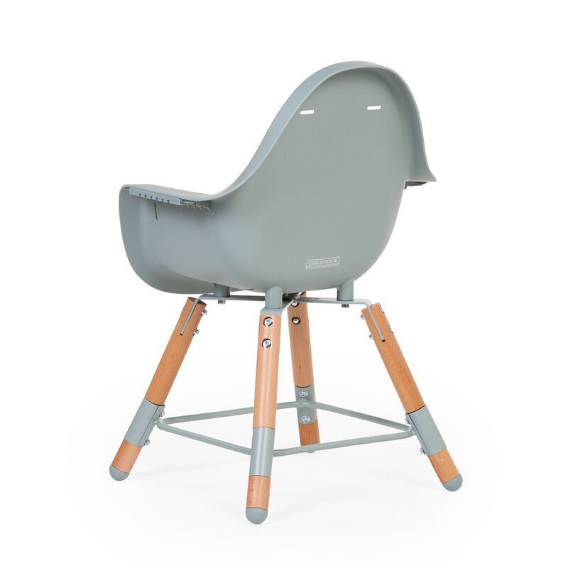 Evolu Chaise Haute - Réglable En Hauteur (50-75 Cm/*90 Cm) - Naturel Menthe (Childhome) - Image 13