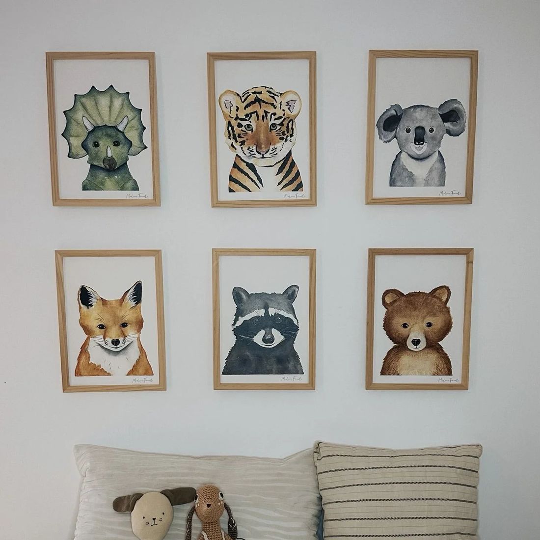 Affiche bébé tigre Charly aquarelle – Poster animal pour chambre bébé et enfant (Les Aquarelles de Marlène) - Image 9