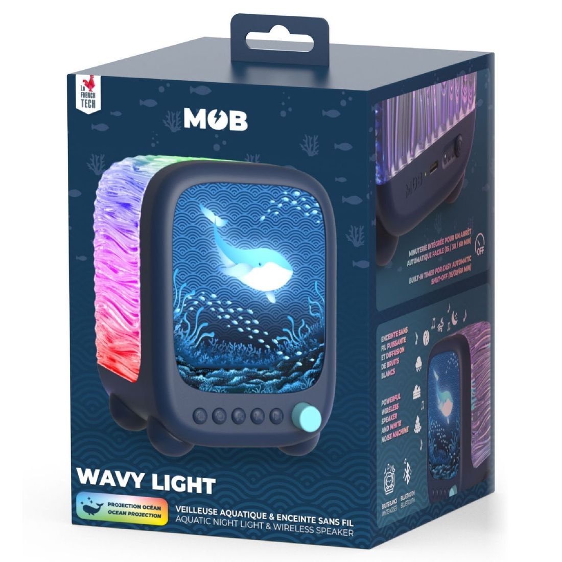 Veilleuse et enceinte sans fil Wavy Light Abyss (MOB) - Image 7