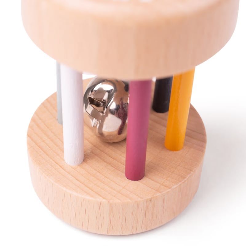 Hochet en bois (Bigjigs Toys) - Image 1