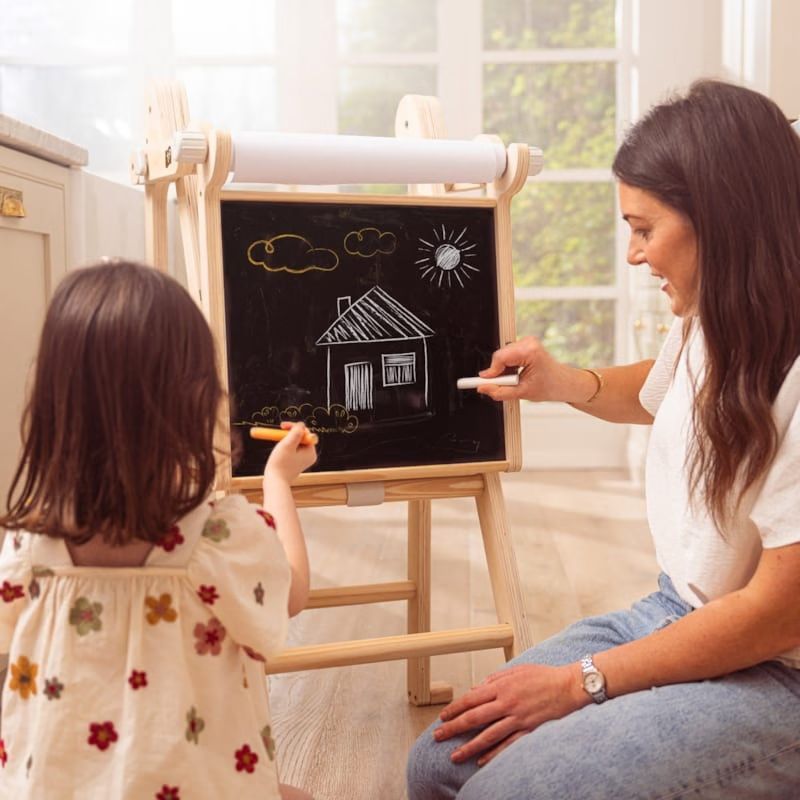 Tableau créatif en bois fsc® pour enfant dès 1 an (Active Tots) - Couverture