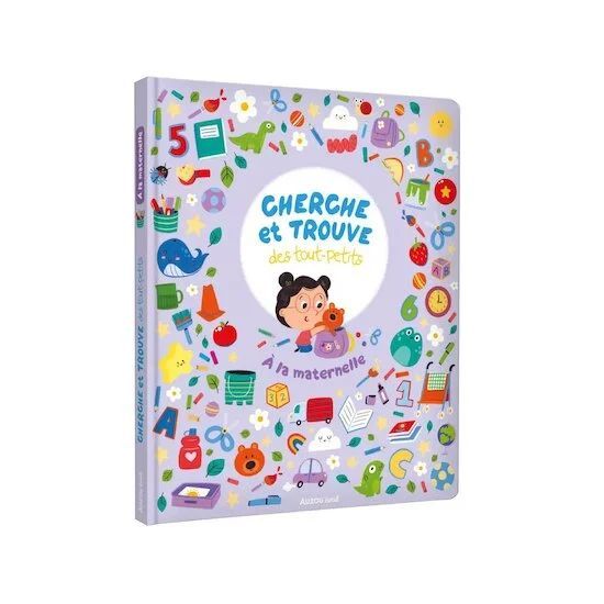 Cherche et trouve des tout-petits - À la maternelle (Auzou) - Couverture