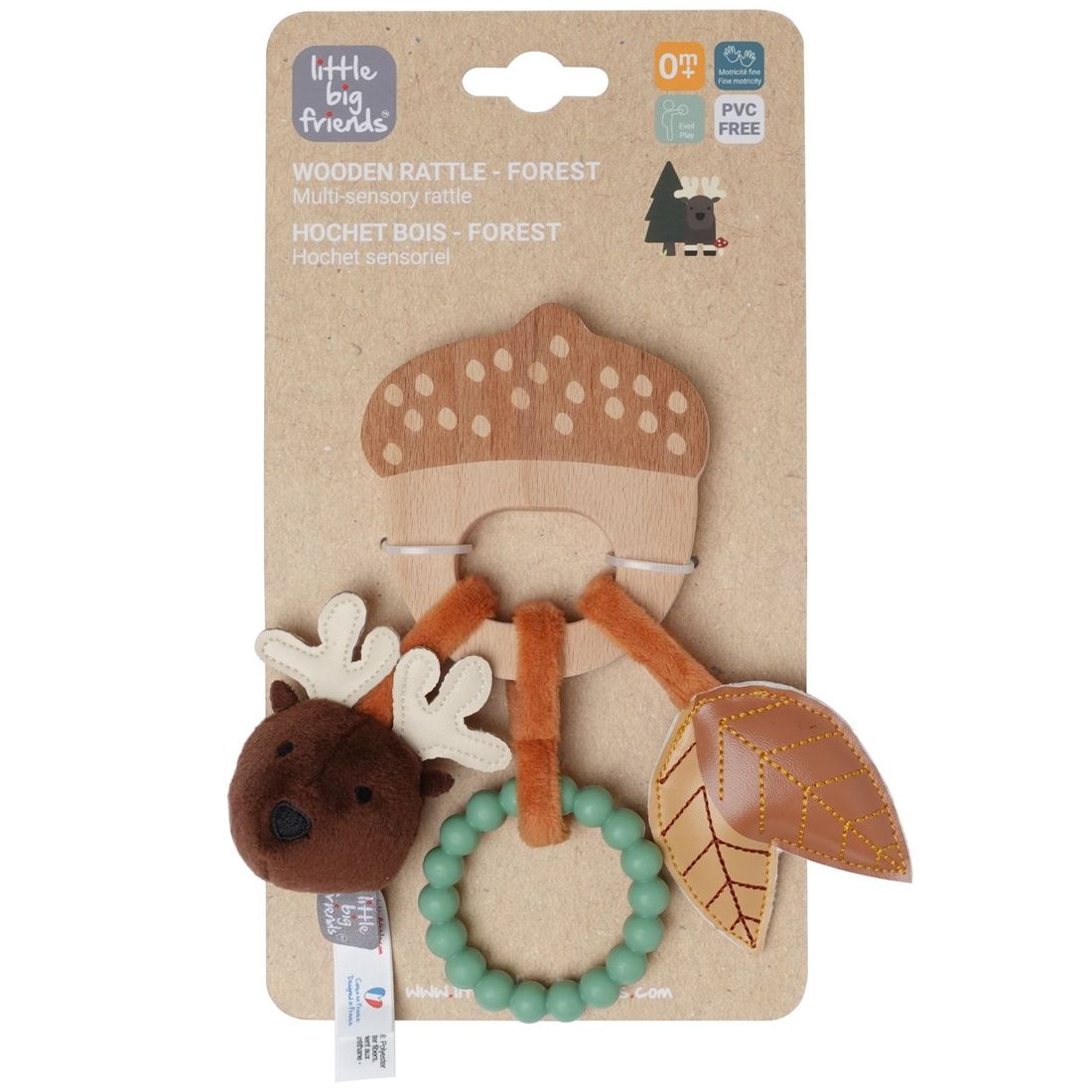 Hochet en bois Forêt (Little Big Friends) - Image 6