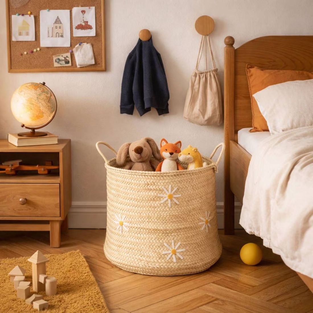 Panier De Rangement Marguerite Naturel (Home Maison) - Couverture