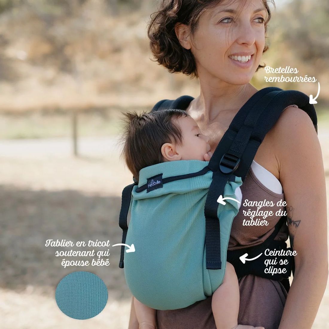 My Néo, Porte bébé physiologique, Vert (Neobulle) - Image 3