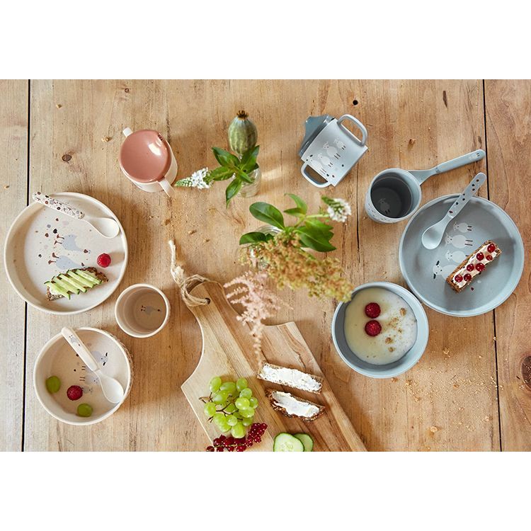 Assiette plate Tiny Farmer mouton et oie bleue (Lassig) - Image 6