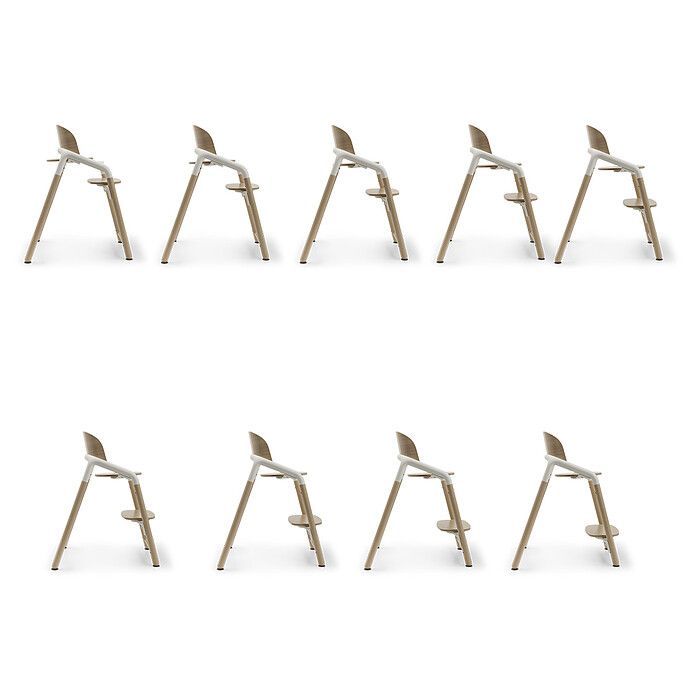Chaise Haute Bugaboo Giraffe - Bois Neutre et Blanc (Bugaboo) - Image 4