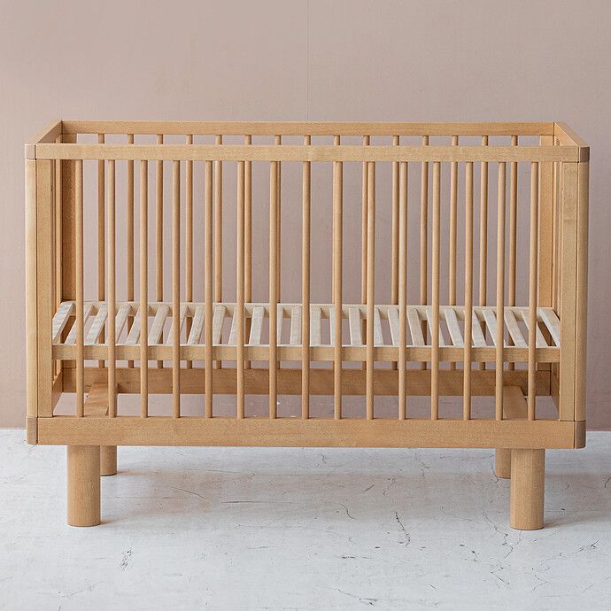 Lit Bébé Evolutif Nox Bois Naturel - 60 x 120 cm (Karl & Fric) - Image 5