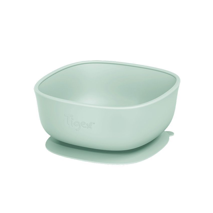 Bol en silicone avec ventouse - Vert d'eau (Tigex) - Couverture