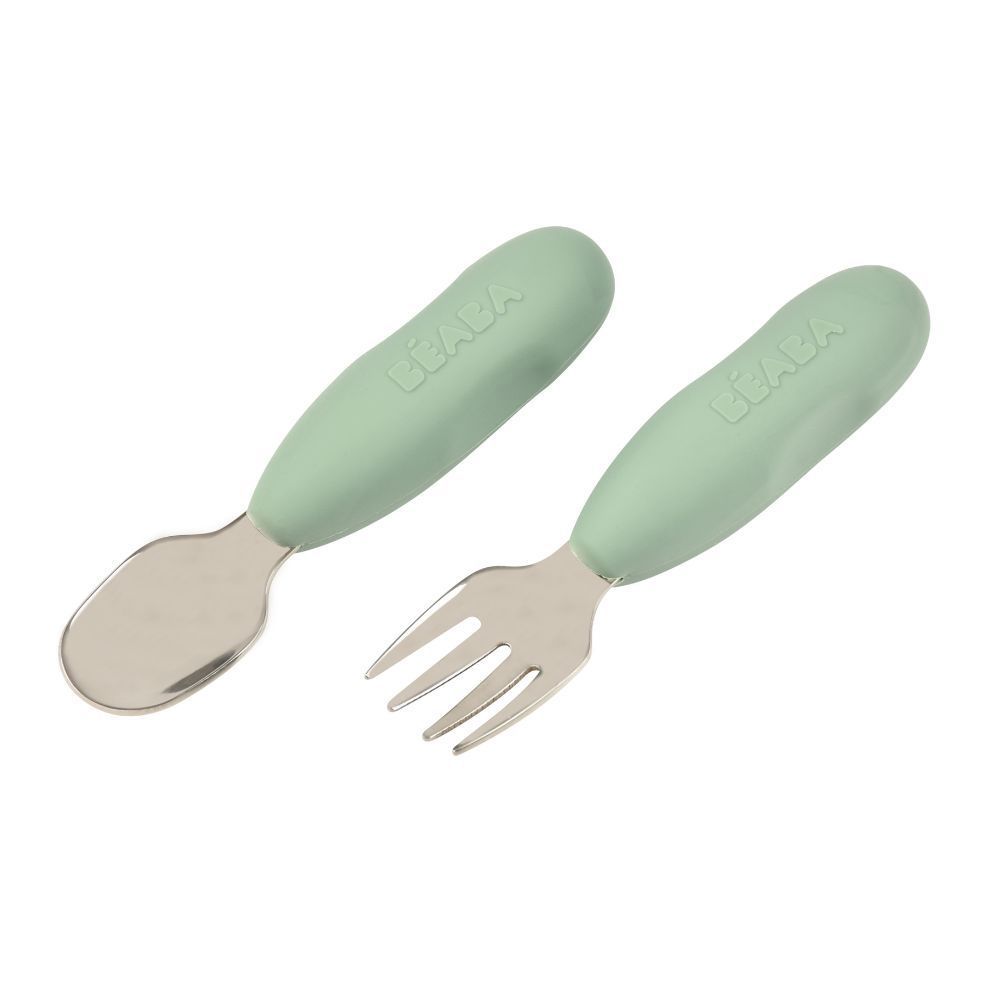 Lot de 2 pré-couverts Inox (Béaba) - Image 2