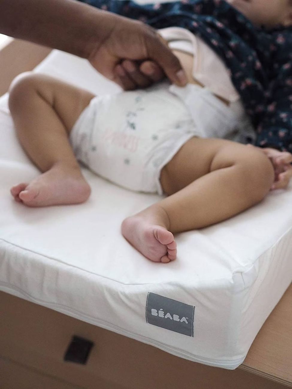 Matelas à langer et drap-housse de protection + drap-housse Sofalange certifiés Oekotex blanc (Béaba) - Image 2