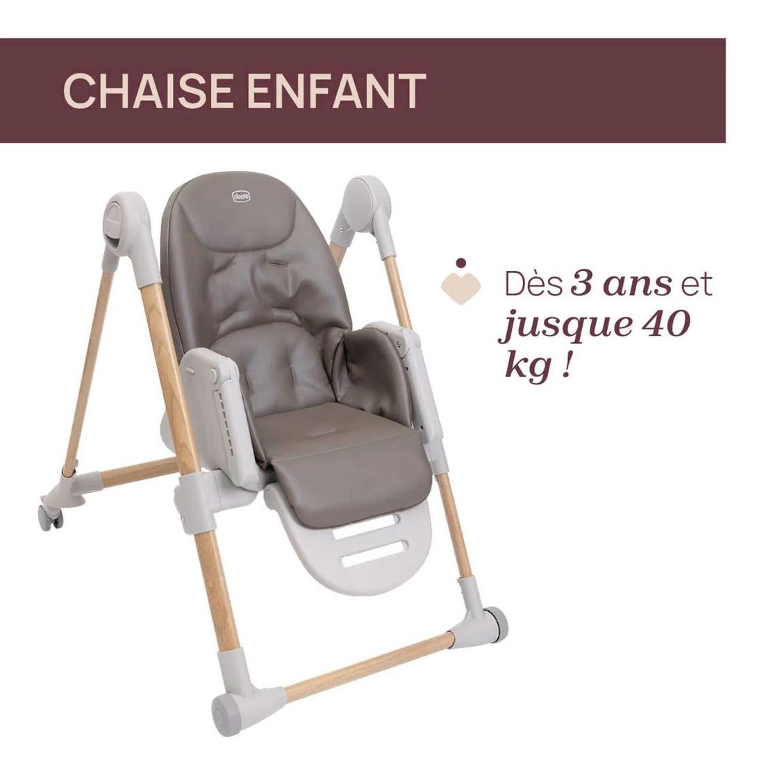 Chaise haute Polly Armonia (Chicco) - Image 4