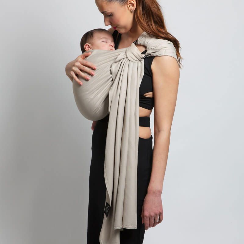 Écharpe tissée sans noeud - Or Blanc | Sling tissé Love Radius (Love Radius) - Image 2
